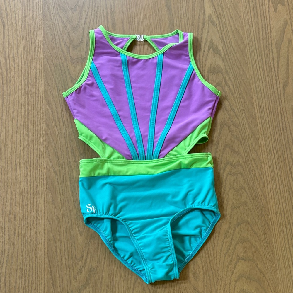 Girls colorful Sylvia P leotard
